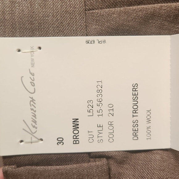 Kenneth Cole Men's Tan Pants - Picture 4 of 5